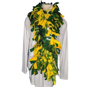 Fringe Fleece Scarf Winter Warm Unisex Women's Casual Green Gold Packers NEW